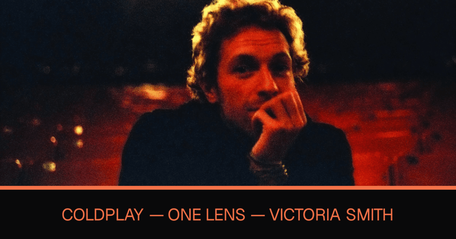 Coldplay One Lens project artwork